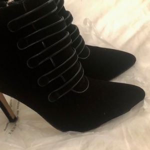 BLACK SUEDE BOOTS FROM NM NEIMAN MARCUS BRAND